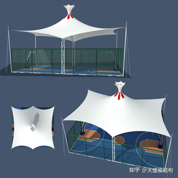 新型建筑材料张拉索膜结构的优势及PTFE膜材料的适用性